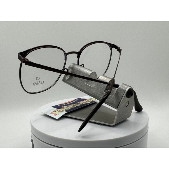 True Vintage Eyeglasses NOS Preppy Metal CT Classic 23 Burgundy - Ready to RX - Picture 6 of 10